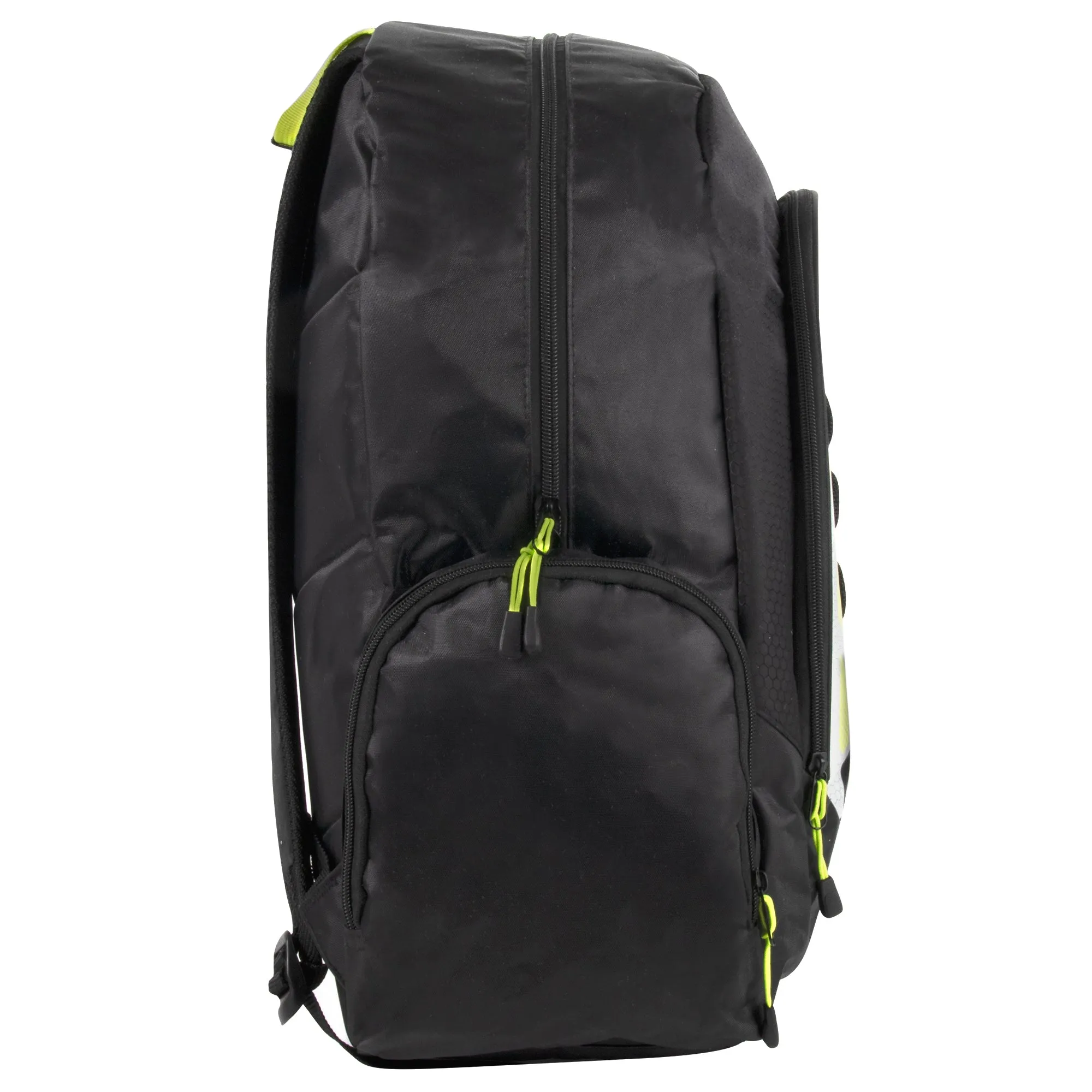 19 Inch Mountain Edge Multi-Pocket Reflective Backpack with Laptop Section - Black