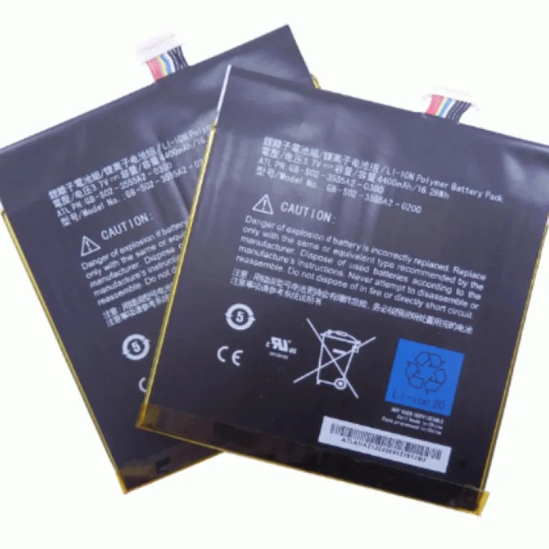 2 Pack Amazon 1st Generation Kindle Fire 7" D01400 Battery 3.7V 4400mAh 3555A2L