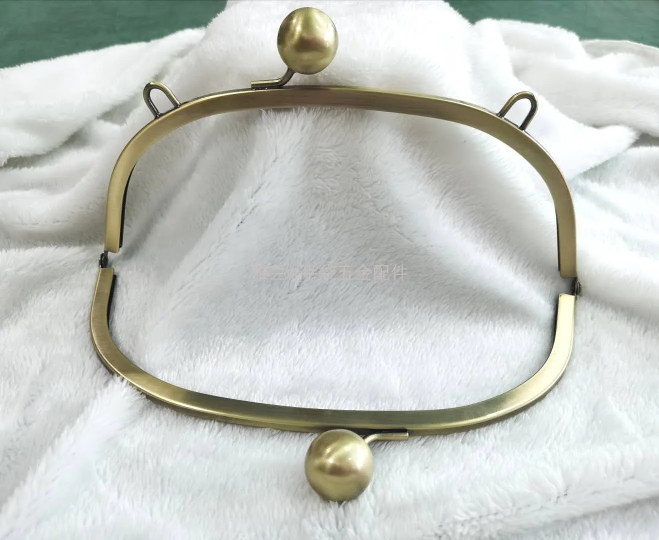 25cm ( 10") Antique Bronze Metal Purse Frame Large Handle Bag Purse Frame Glue-In 25x10cm