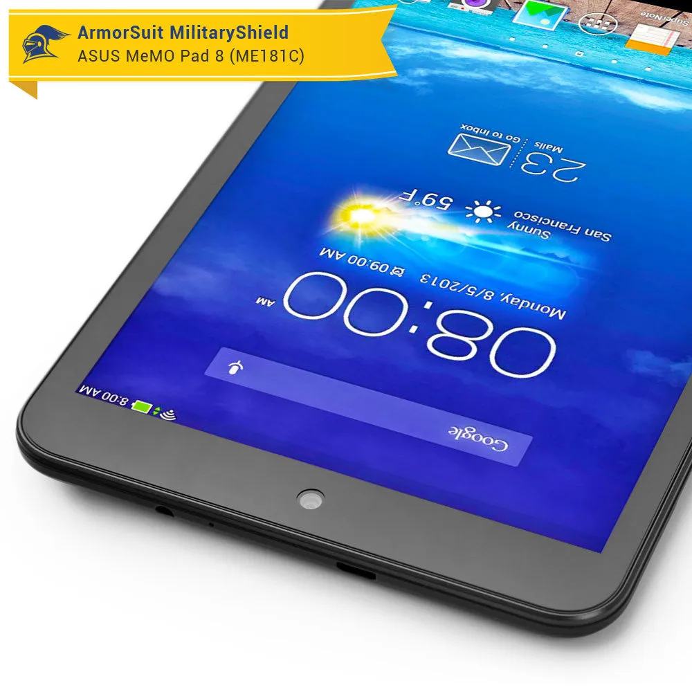 ASUS MeMO Pad 8 ME181C Screen Protector   Black Carbon Fiber Film Protector