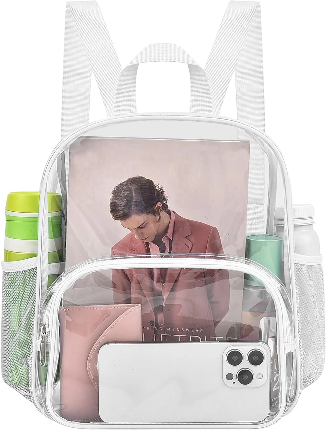 Back To School Black Clear Backpack