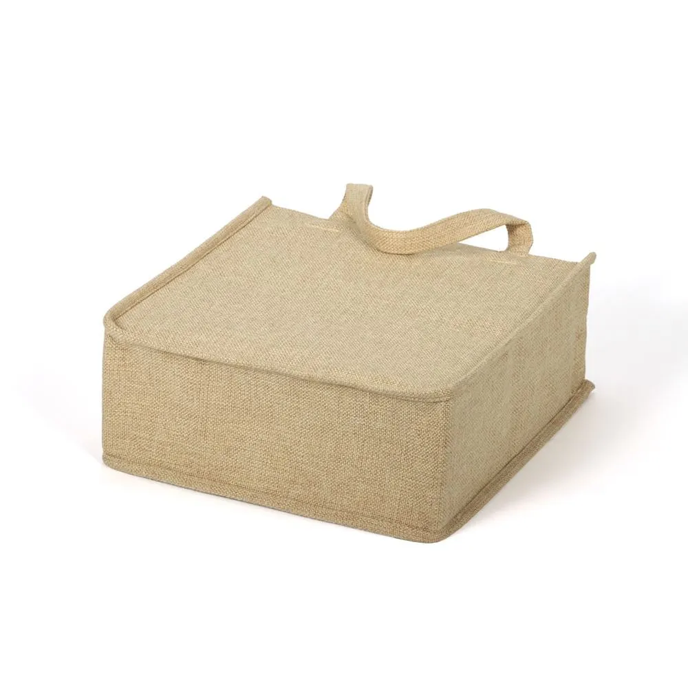 Burlap Tote Bag Natural - 25 x 25 x 10 cm