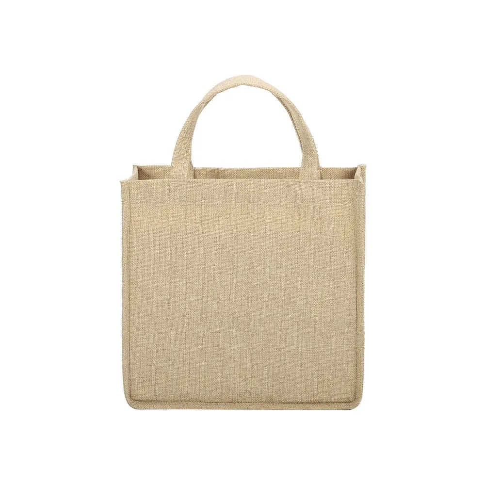 Burlap Tote Bag Natural - 25 x 25 x 10 cm