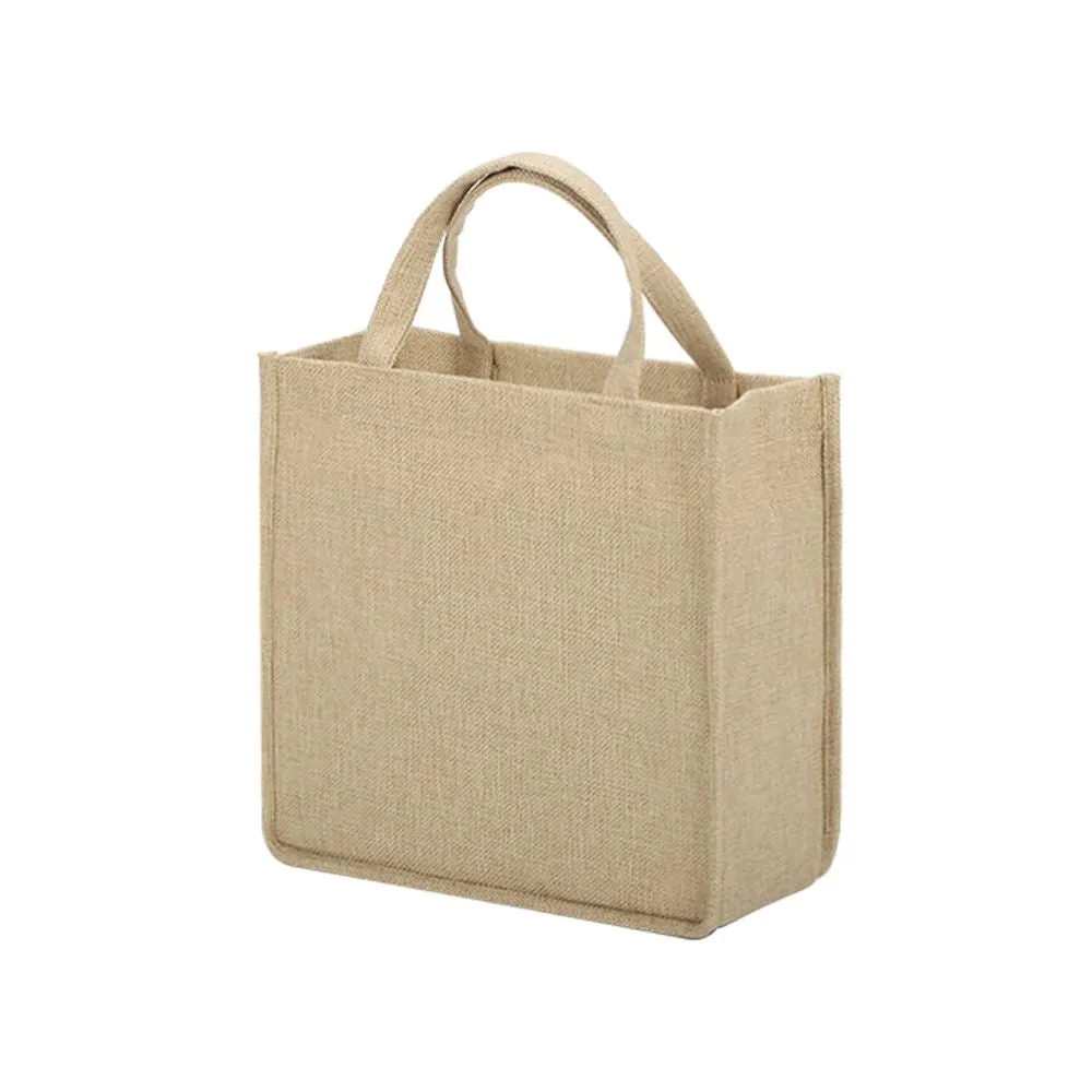 Burlap Tote Bag Natural - 25 x 25 x 10 cm
