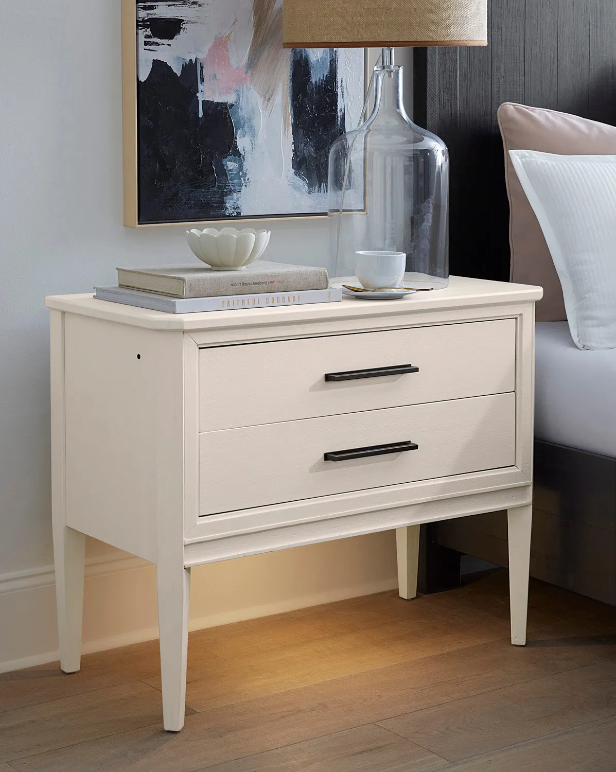 Camden White Liv 360 Nightstand