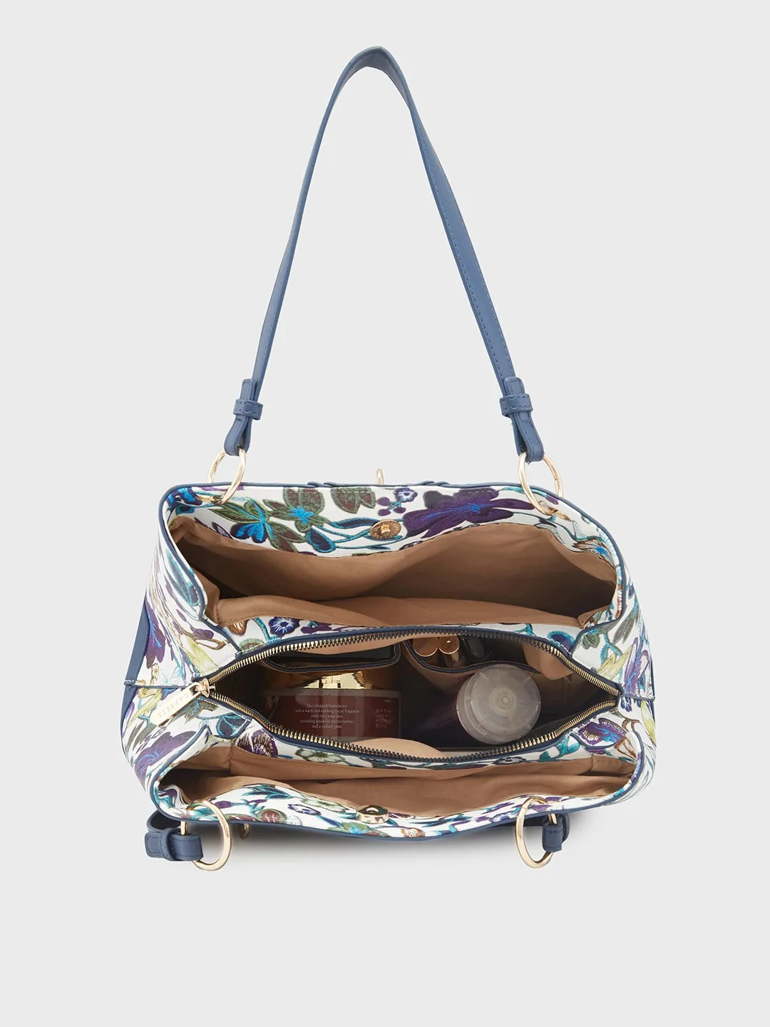 Caprese Wren Satchel Large Blue