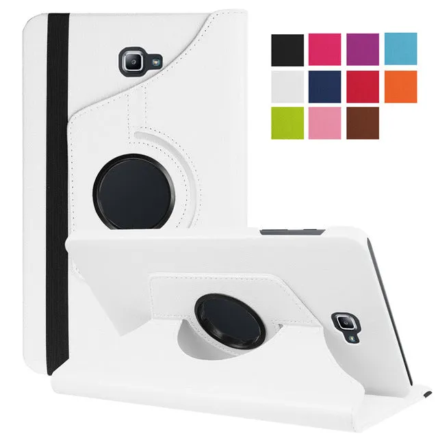Carry360 For Samsung Galaxy Tab A 10.1 2016 Case 360 Degrees Rotating Stand Tablet Cover   Screen Protector   stylus