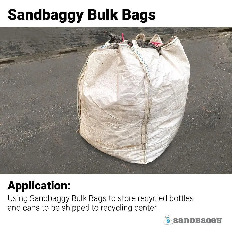 FIBC Bulk Bags - 3000 lb Capacity - 45 Cu Ft - 35" x 35" x 50"