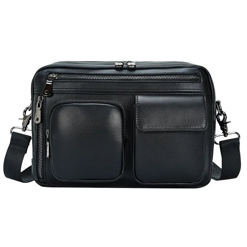 Genuine Leather Messenger Bag for 9.7 Inch iPad