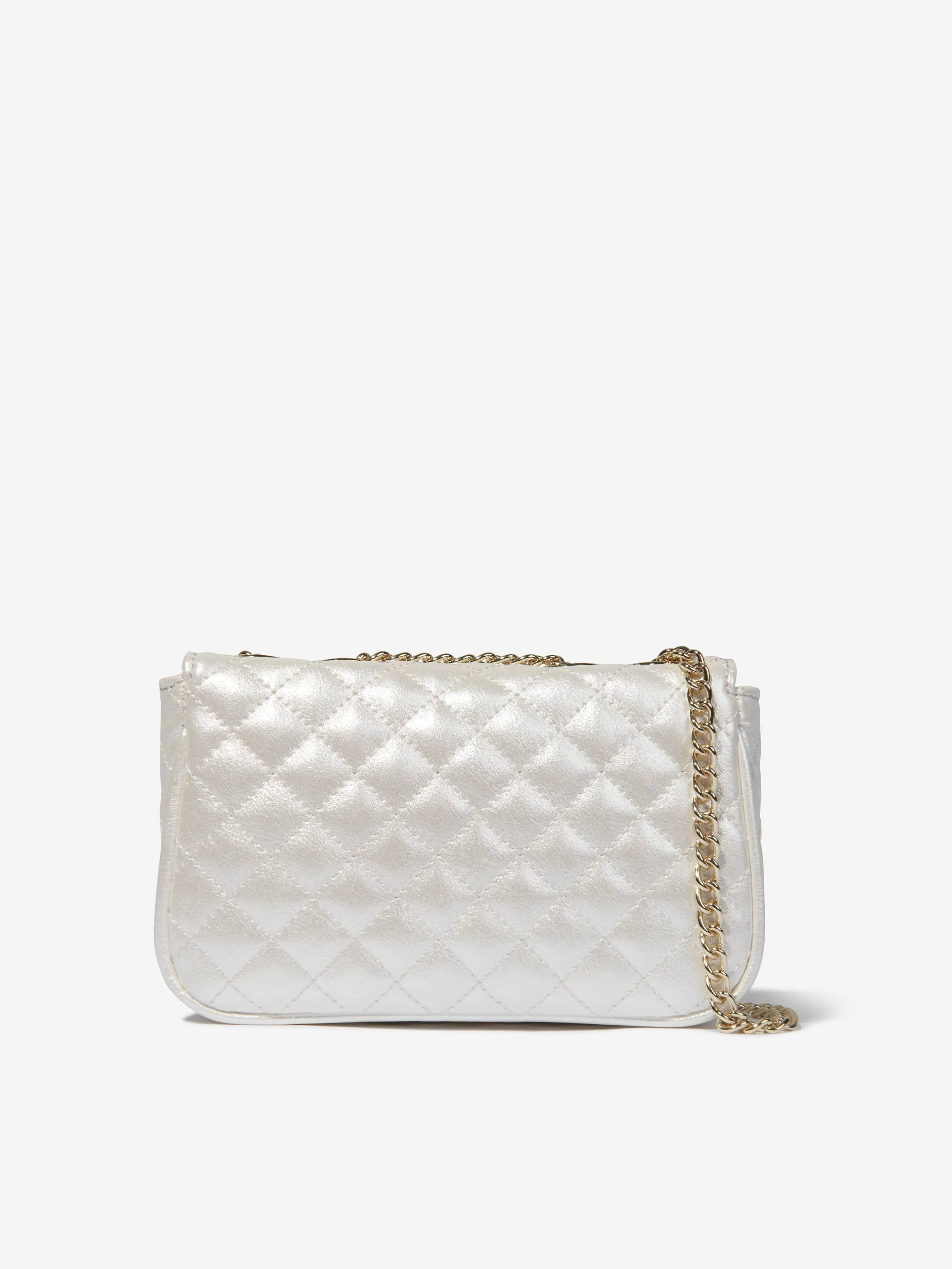 Guess Girls Logo Shoulder Bag in White