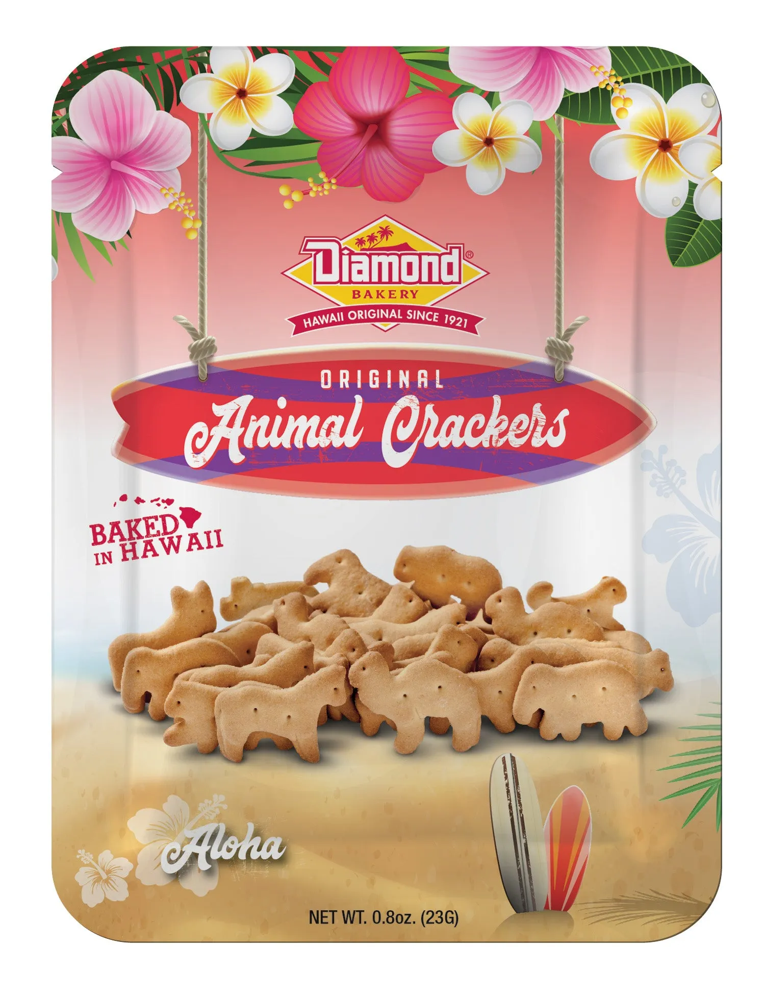 Hawaiian Jungle Animal Crackers, Original (0.8oz / Case of 100)