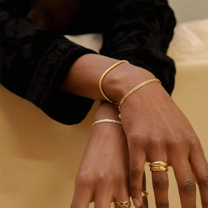 Infinity Chain 18ct Gold Plated Bracelet RBR07_GP