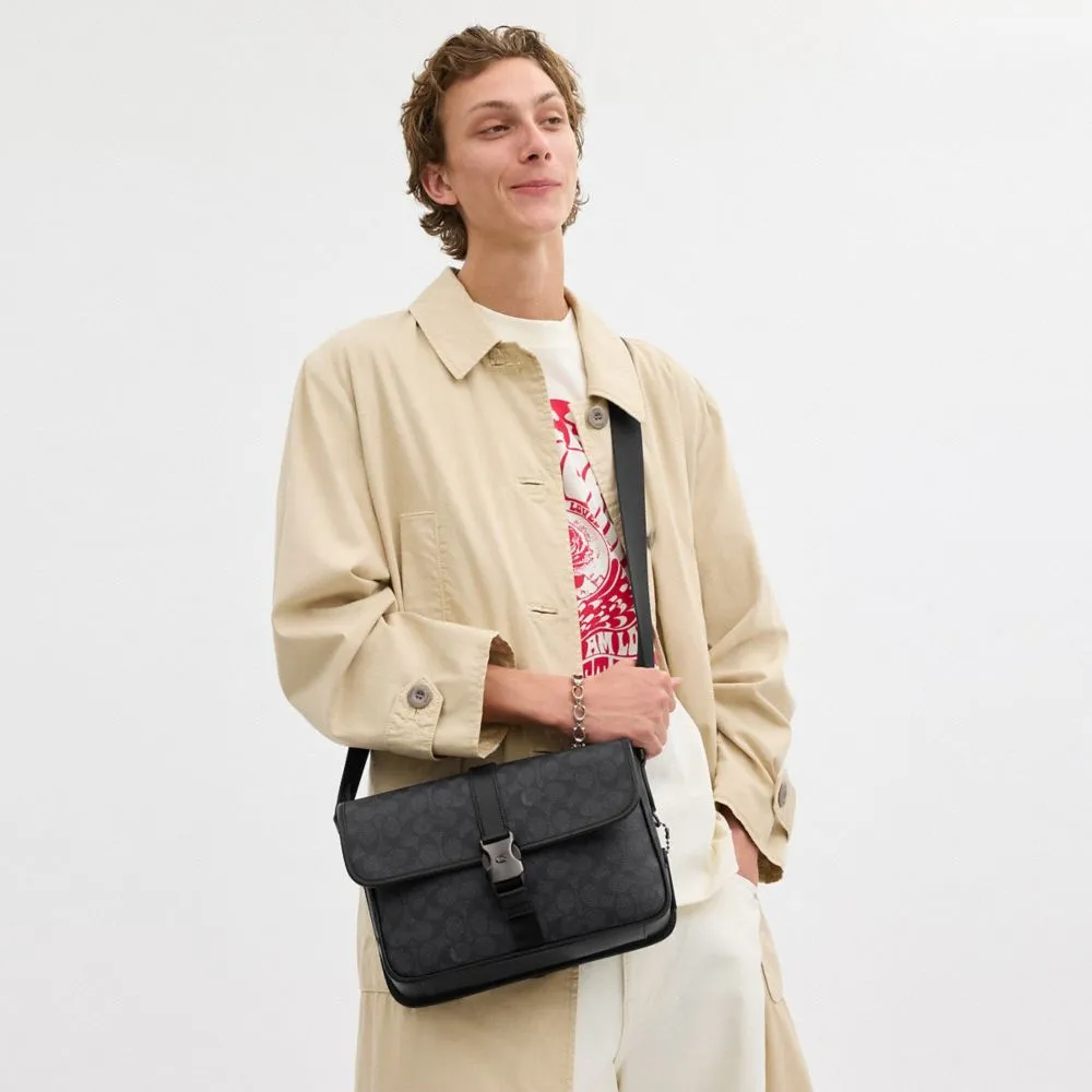 League Messenger Bag In Signature Canvas