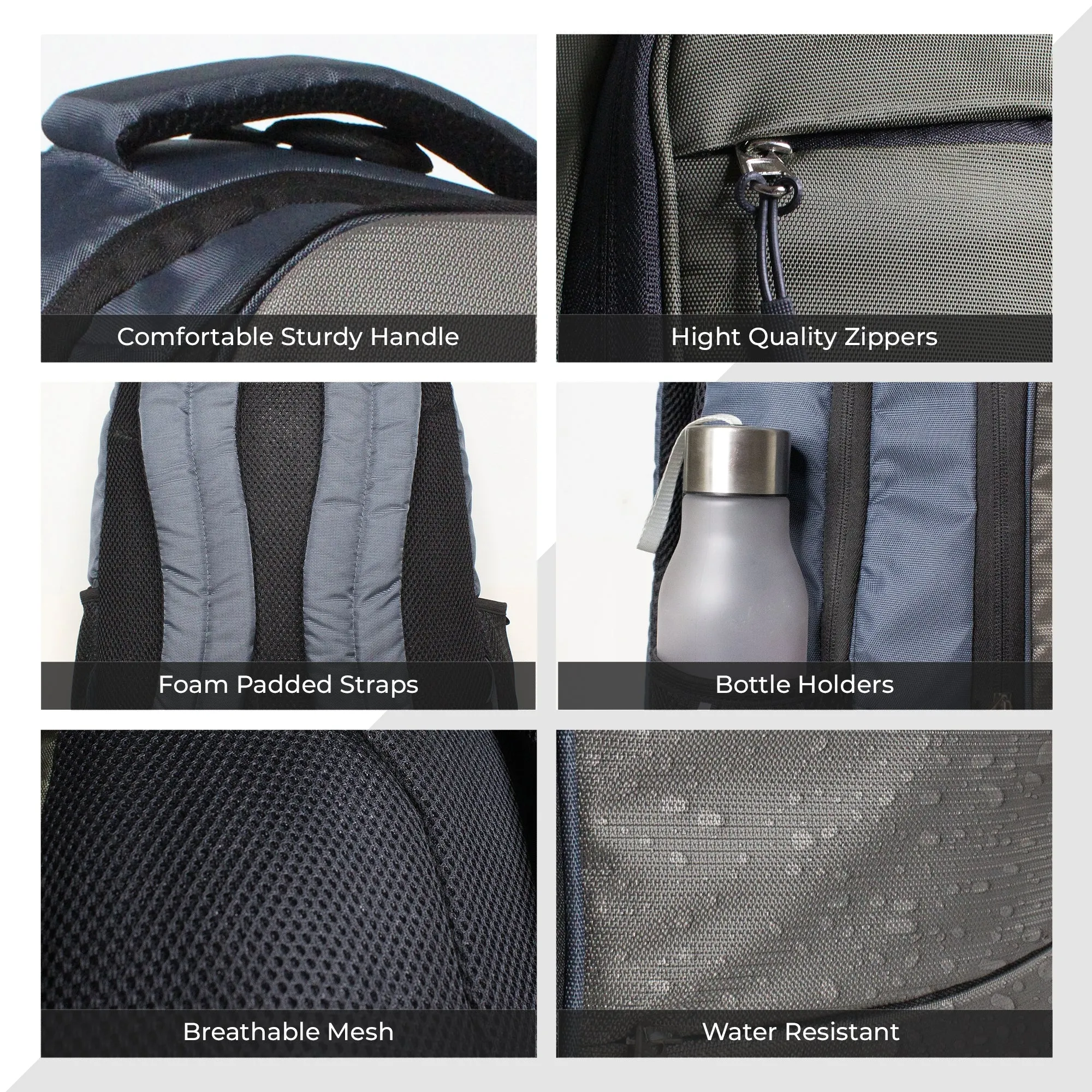 Lexus 40Ltr Laptop Backpack Upto 15.6 Inches - Grey