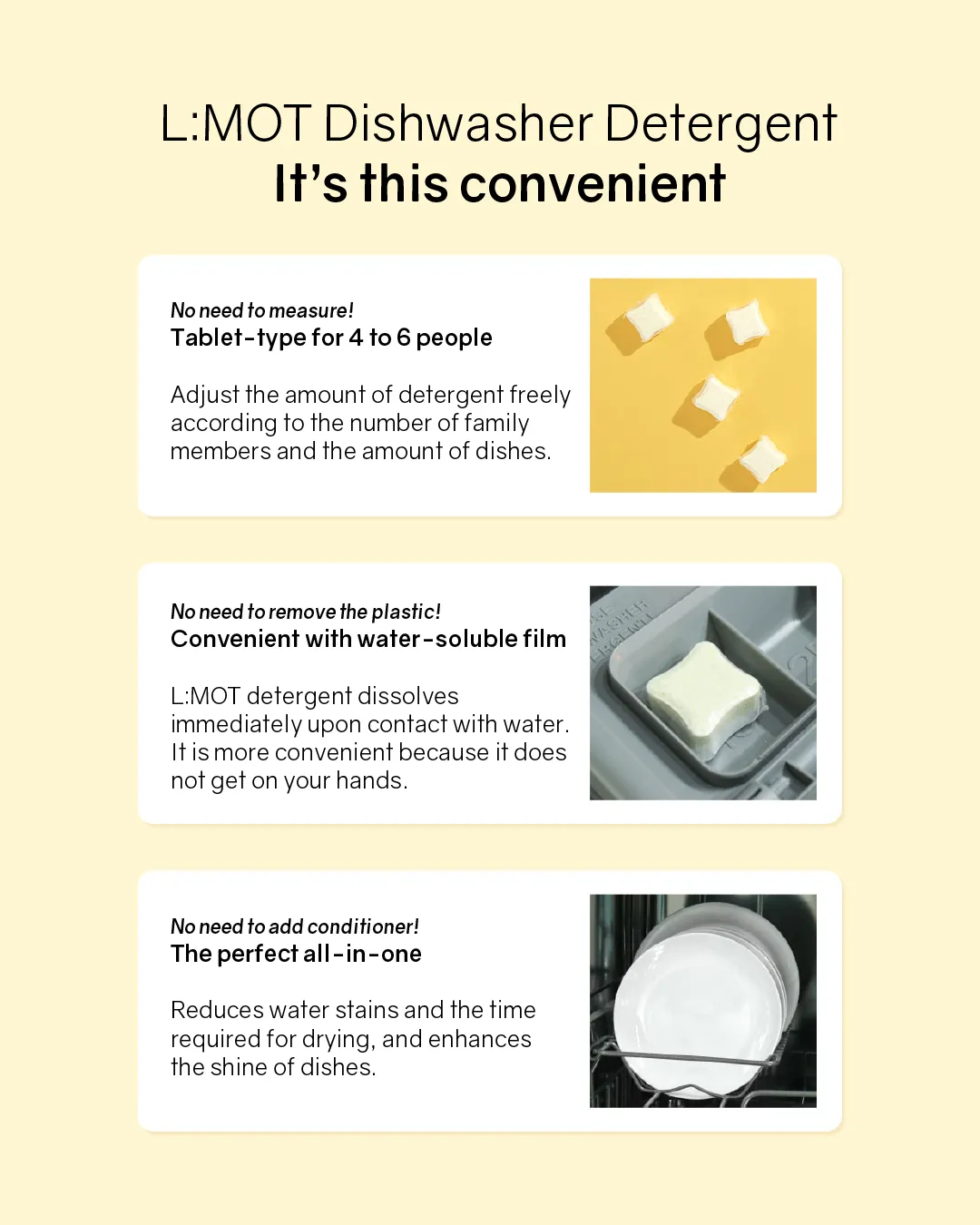 L:MOT Perfect Clean Dishwasher Tablets