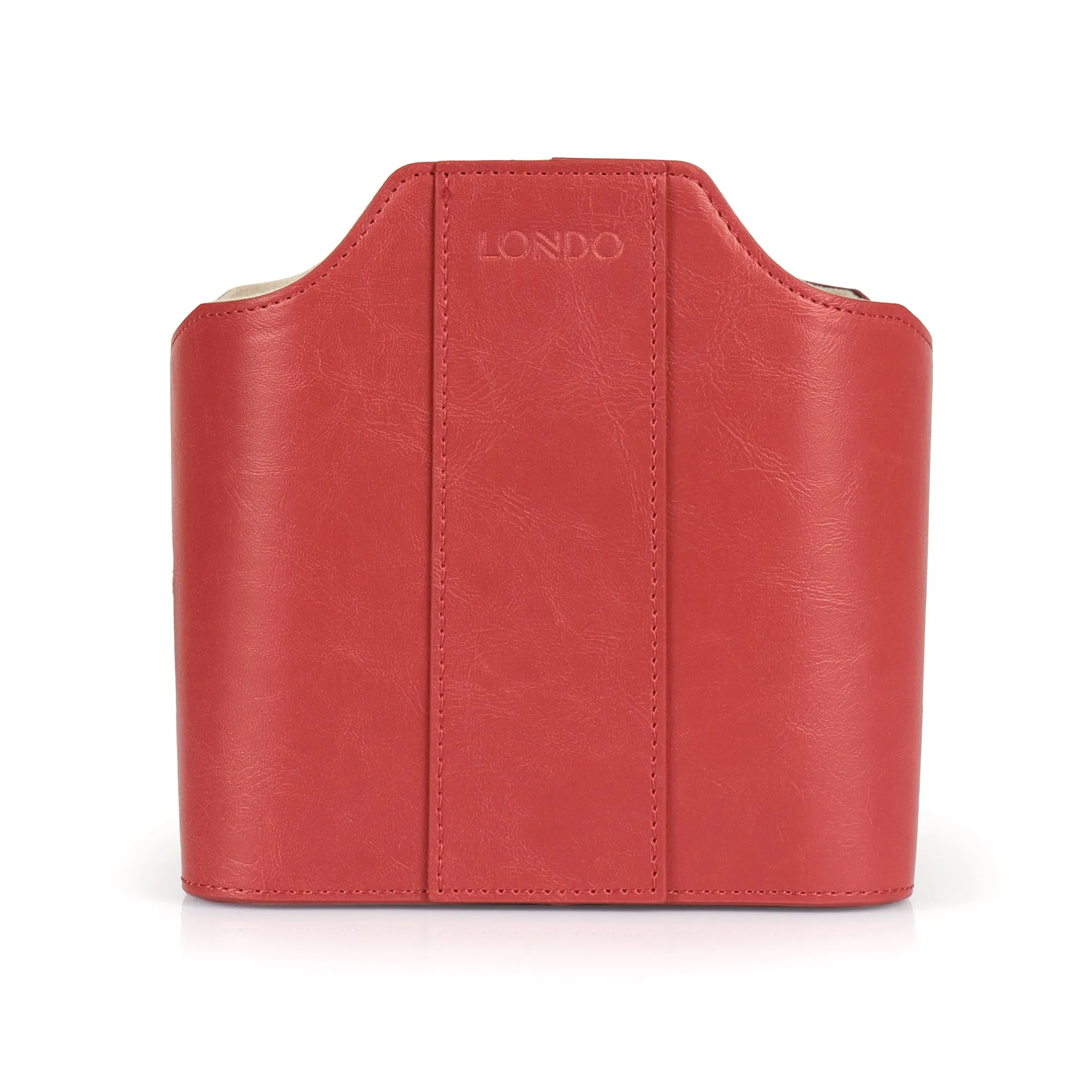 Londo Leather Remote Control Organizer and Caddy with Tablet Slot