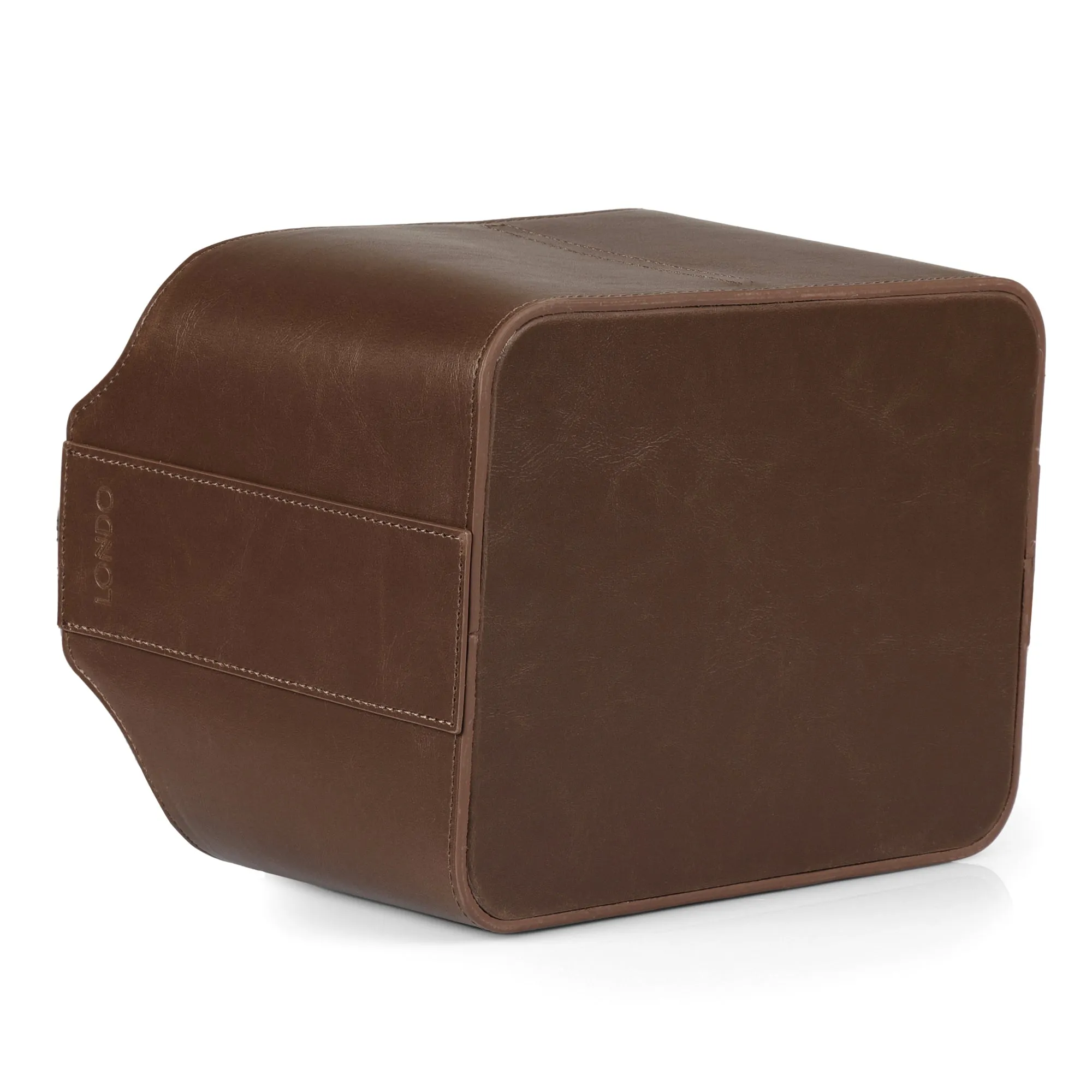 Londo Leather Remote Control Organizer and Caddy with Tablet Slot
