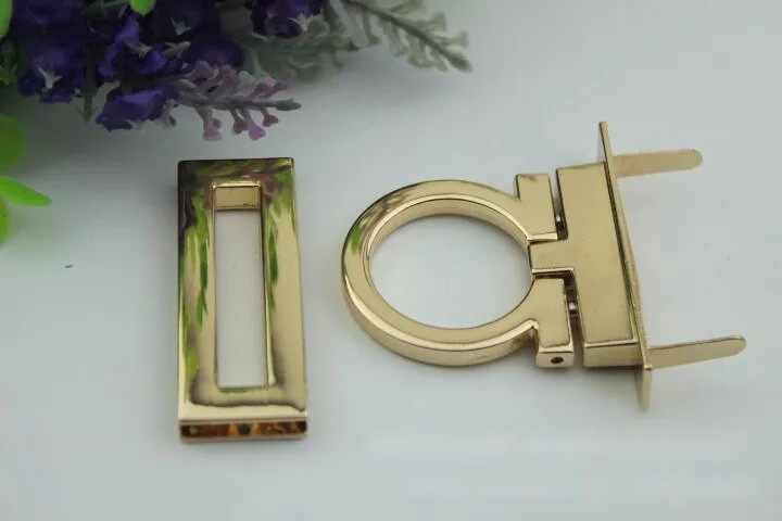 Mortise Twist Turn Lock 53mm Purse Charm Organizer Luggage Hardware Antique Gold Lock And Key Closure Small Bag Clutch Metal Accessories