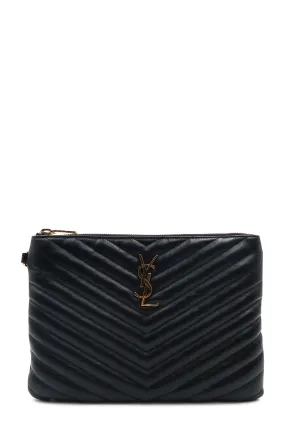 New Jolie Monogram Clutch Bag Nero