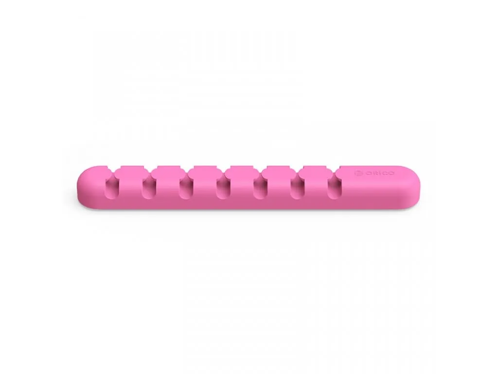 Orico 7 Slot Desktop Cable Management Clip - Pink
