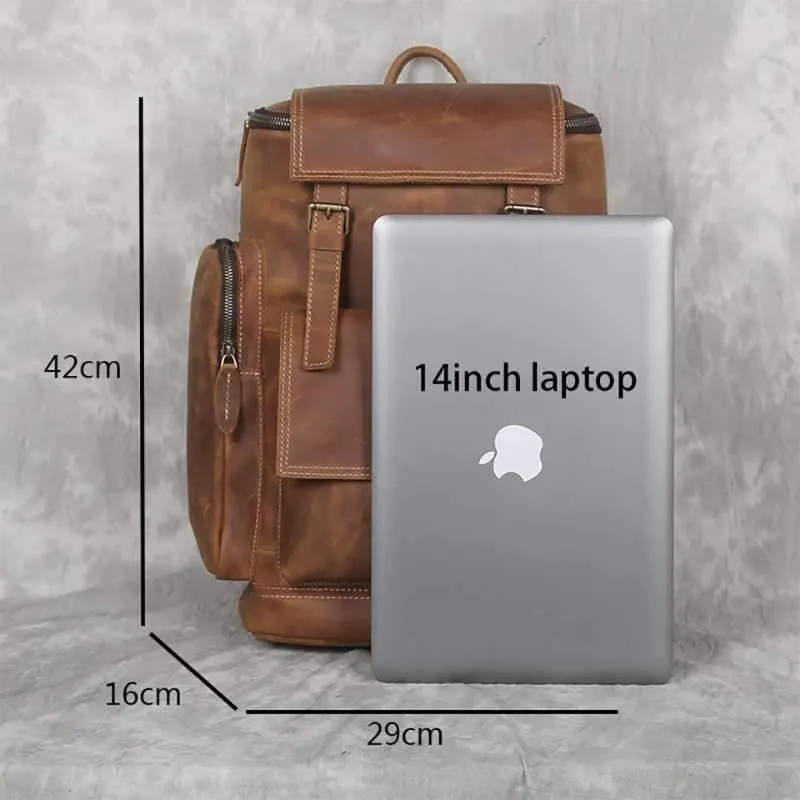 Orlando Full Grain Leather Rucksack