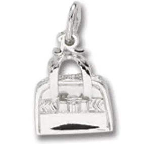 Purse Charm In 14K White Gold