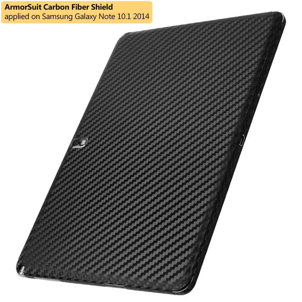 Samsung Galaxy Note 10.1 (2014 Edition) Screen Protector   Black Carbon Fiber Film Protector