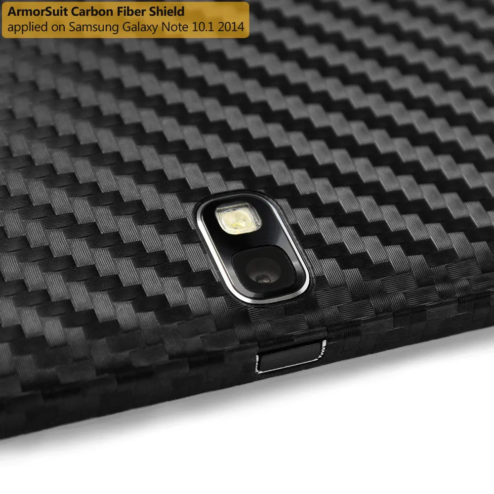 Samsung Galaxy Note 10.1 (2014 Edition) Screen Protector   Black Carbon Fiber Film Protector