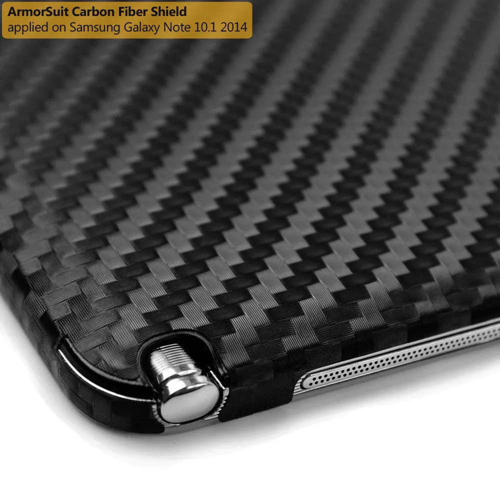 Samsung Galaxy Note 10.1 (2014 Edition) Screen Protector   Black Carbon Fiber Film Protector