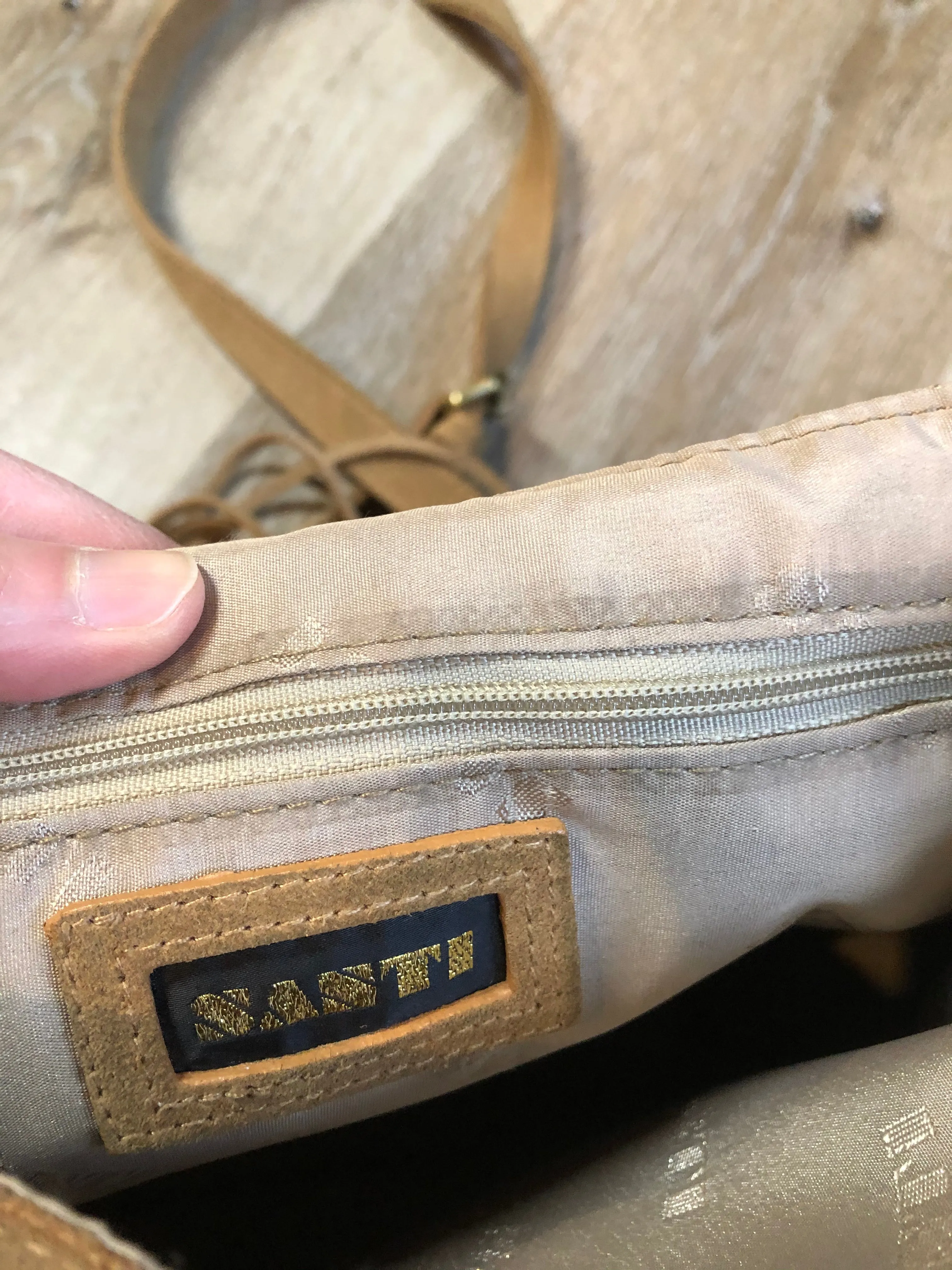 Sasti Suede Crossbody Bag with Fringe, SOLD