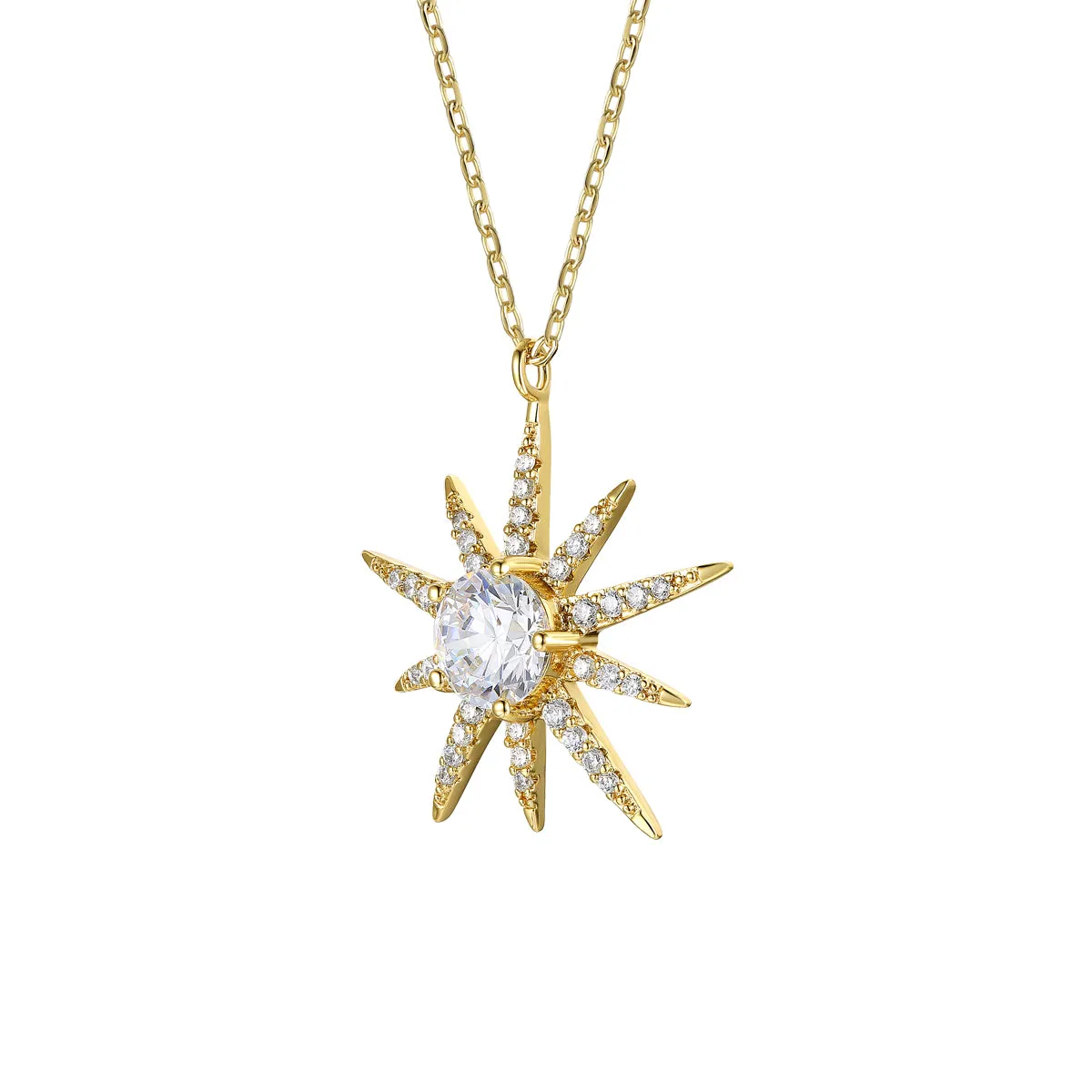 Soleil Starburst Pendant Necklace
