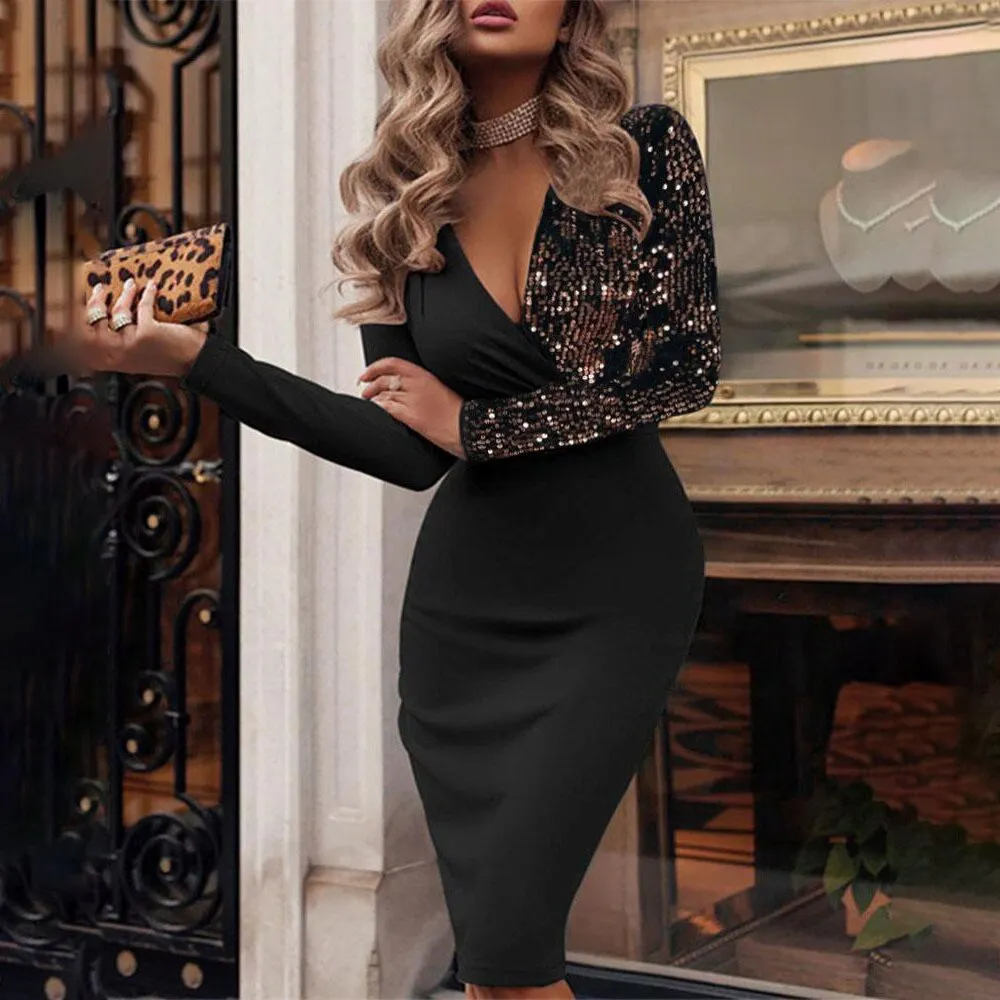 Spring Casual Graceful Chiffon Bodycon Dress
