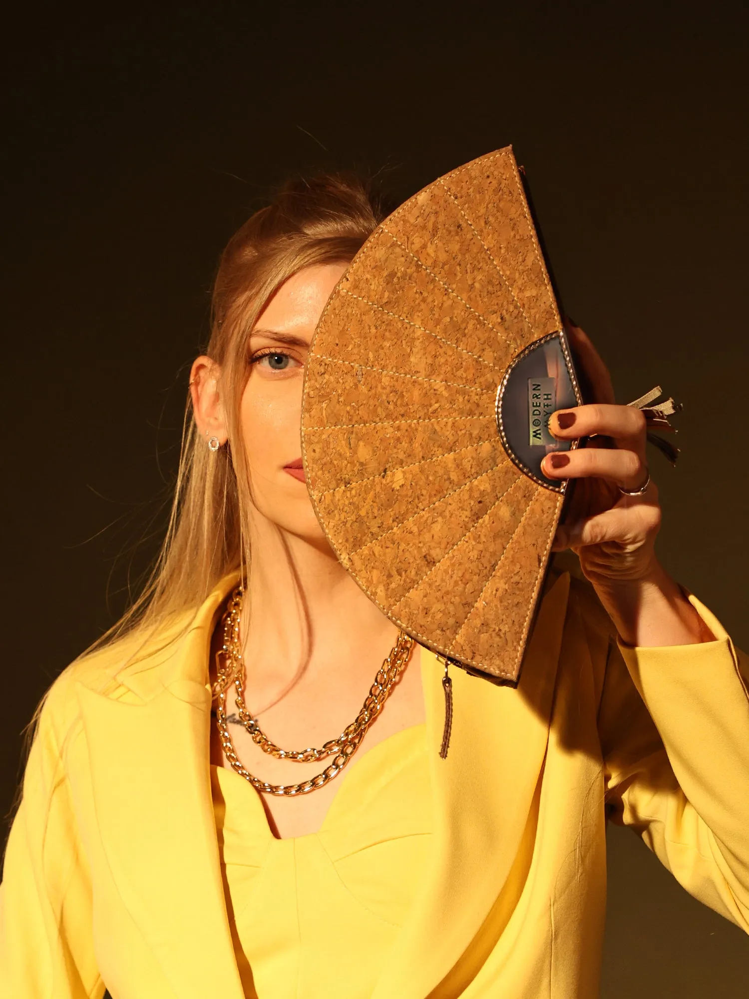 Sustainable Cork & Rosegold Fan Bag | Modern Myth