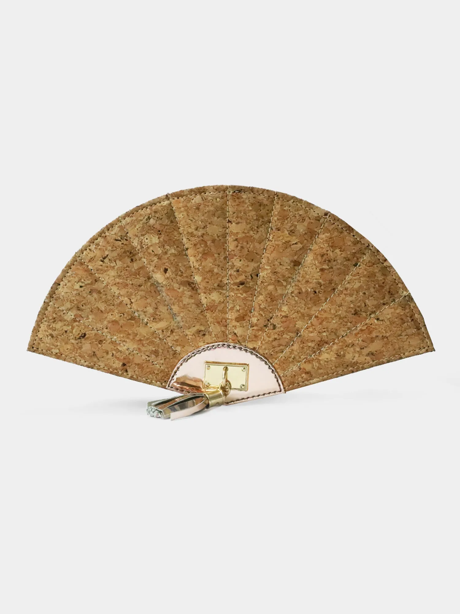 Sustainable Cork & Rosegold Fan Bag | Modern Myth