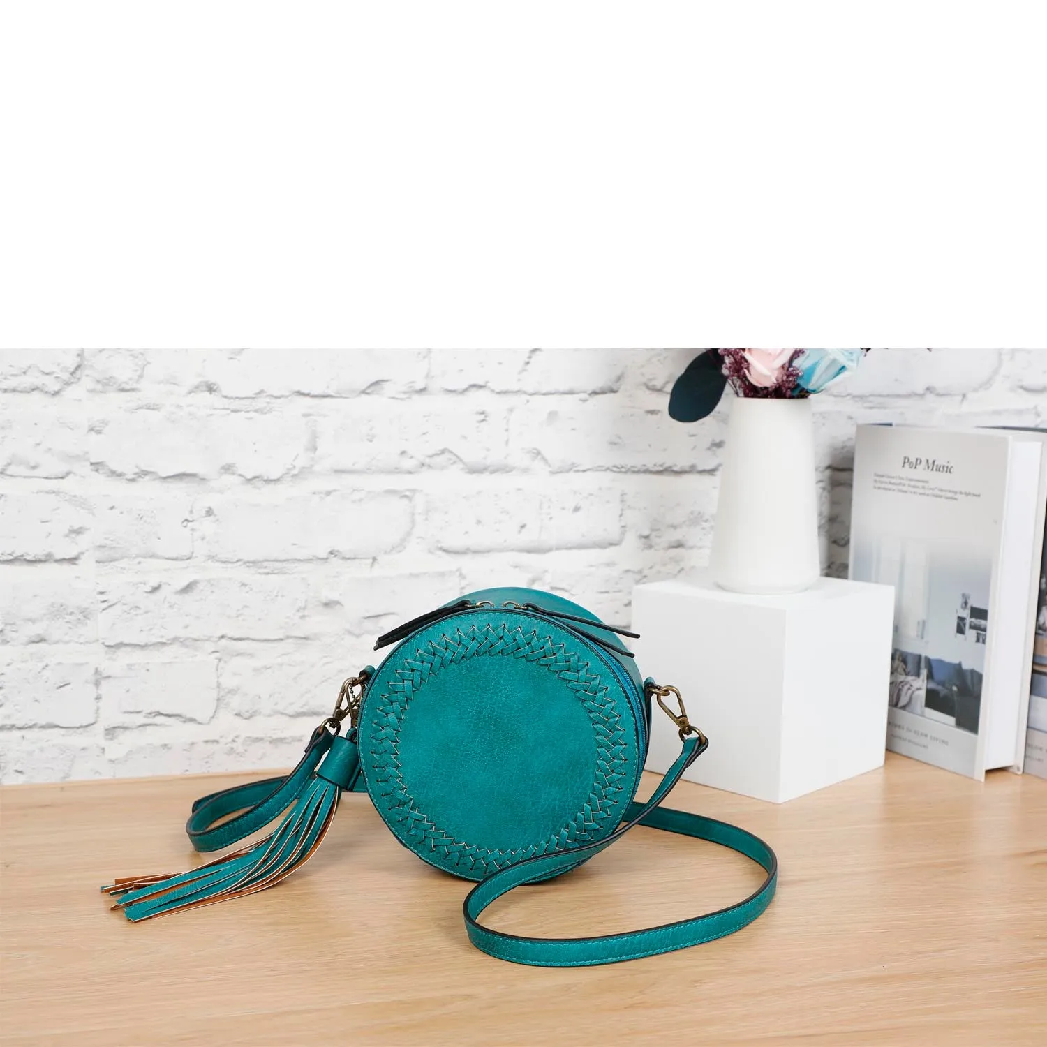 Suzie Round Crossbody - Teal