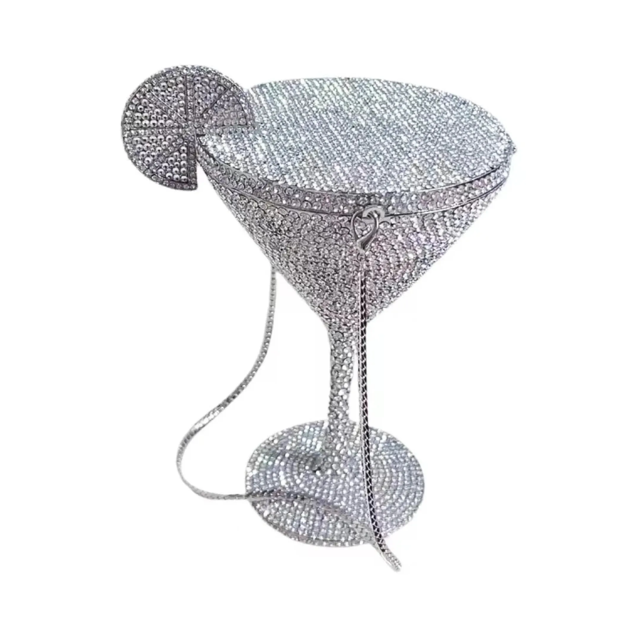 TEEK - Goblet Shaped Rhinestone Clutch Purse