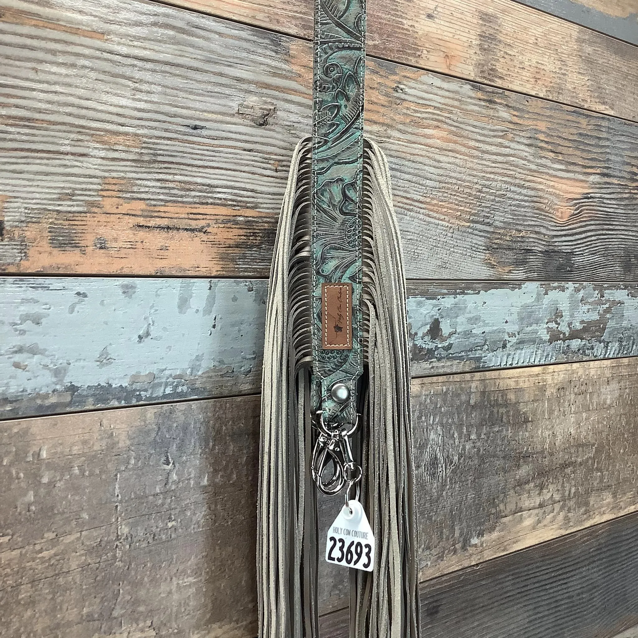 Western Mini Leather Fringe Strap 48" #23693