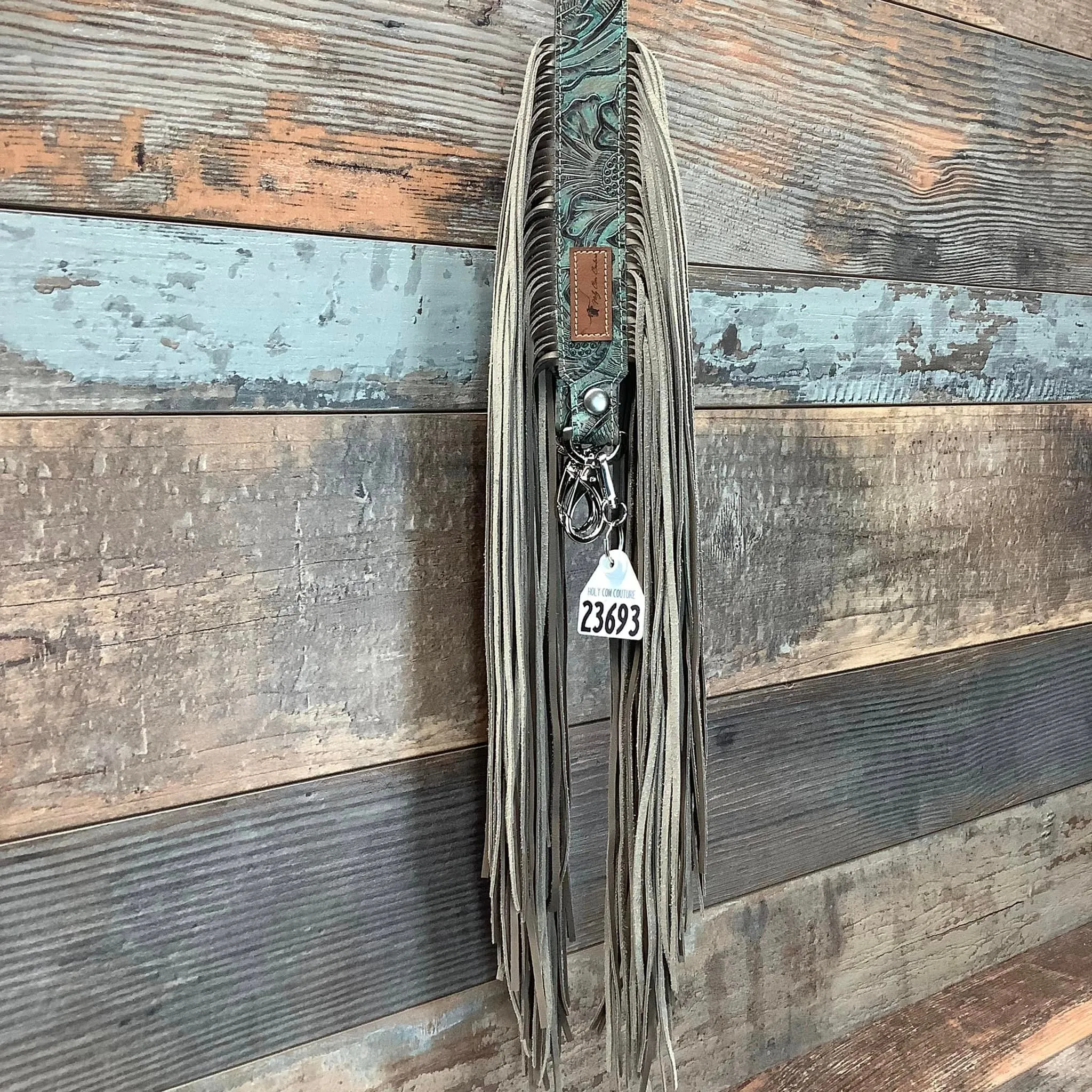 Western Mini Leather Fringe Strap 48" #23693
