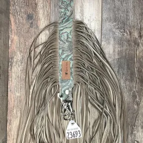 Western Mini Leather Fringe Strap 48" #23693