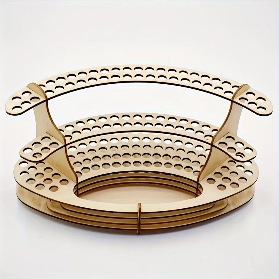 Wooden Brush Holder Organizer for 105 Brushes and More